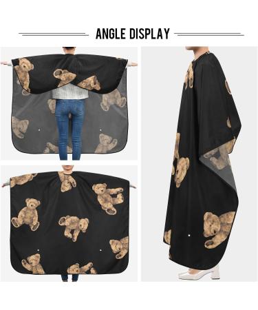 Waterproof Barber Cape - Brown Bear Design Cheetah Haircut Bib for Men & Women | Ideal Hair Cutting Cape for Professionals - Buy Online on GoSupps.com