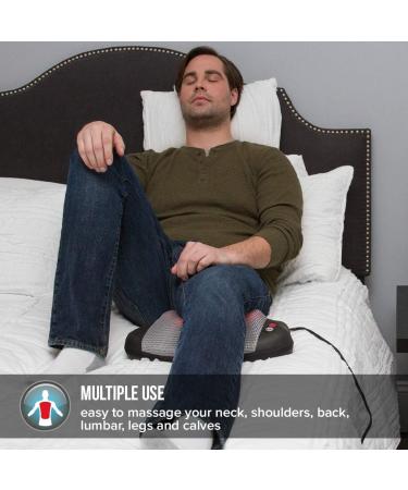 Buy Homedics Shiatsu Massage Cushions - Relaxation for Neck Shoulder & Back | Compact Versatile & Warmth-Enhanced - Buy Online on GoSupps.com