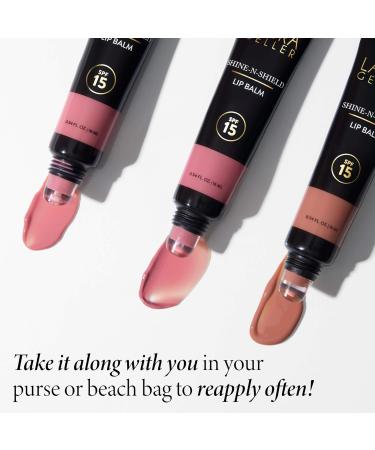 LAURA GELLER NEW YORK Shine-n-Shield Lip Balm SPF 15 Sunset Sands - Nourishes Hydrates & Protects Lips 02 Sunset Sands - Buy Online on GoSupps.com