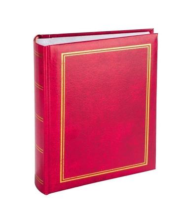 Classic 6x4 Photo Album - Easy to Fill Slip in Method & Book Bound Fotoalbum | Store 100/200 / 300 Pictures in a Traditional & Timeless Design Photograph Album Idea (Red 300 Pictures) 300 Pictures Red