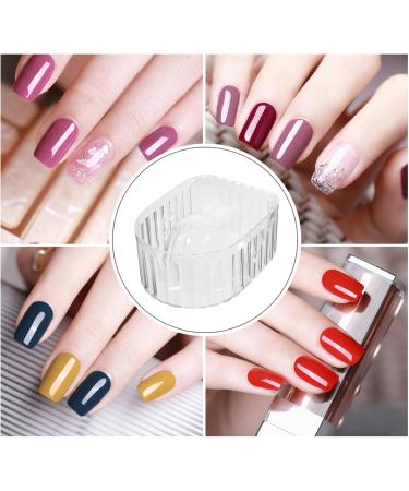 TOVINANNA Nail Soaking Bowl Transparent Nail Polish Remover Bowl Nail Art Polish Remover Manicure Bowl Manicure Spa for Home Nail Salon Supplies - Buy Online on GoSupps.com