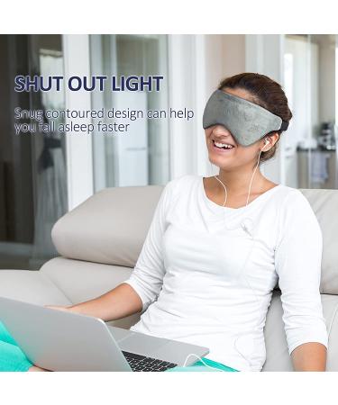 Kivik Weighted Eye Mask for Men Women - Adjustable Strap, Cooling Heat Therapy, Pain Relief - Gray - Buy Online on GoSupps.com