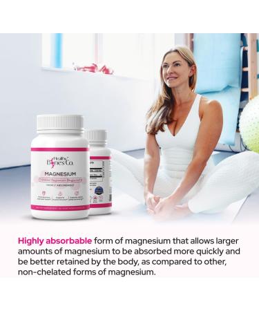 Chelated Magnesium Bisglycinate Capsules 300mg - Highly Absorbable Formula Muscle Recovery & Sleep Bone & Heart Support Supplement - Bisglicinato de Magnesio - Vegetarian Capsules 1 Month Supply - Buy Online on GoSupps.com