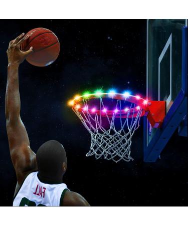Remote Control LED Basketball Hoop Lights - 16 Color Change Waterproof Rim Light for Outdoor Games & Training - Buy Online on GoSupps.com