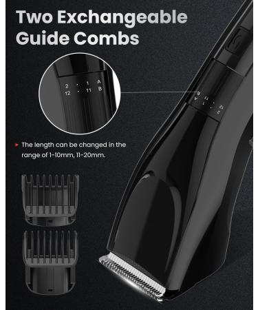 Sejoy Hair Clipper - Cordless Rechargeable Hair Clippers for Men Women & Children with LED Display - Home Haircut Includes 2 Replacement Blades - Buy Online on GoSupps.com
