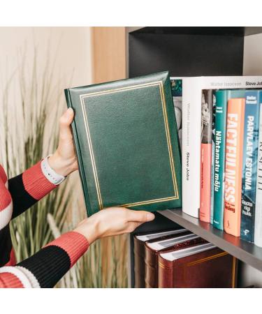 Classic 6x4 Photo Album - Easy Slip-in Fill Method | Book Bound Fotoalbum - Store 100 Pictures in Traditional Green Design - Buy Online on GoSupps.com