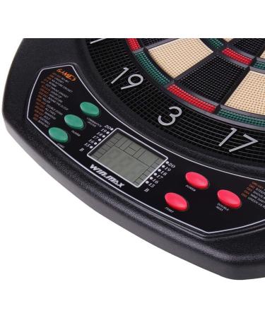 WIN.MAX Electronic Soft Tip Dart Board Set with LCD Display - 12 Darts Included - Buy Online on GoSupps.com