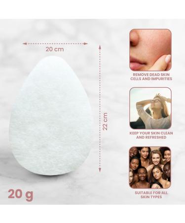 Fine Lines - Exfoliating Face Scrub Sponge Pack of 3 | Face Scrubber Tear Drop Sponge | Face Shower Sponge for Cleansing Ideal Before Makeup | Travel Face Wash Exfoliating Sponge for Women and Men 1 count (Pack of 3) - Buy Online on GoSupps.com