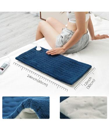 Heating Pillows with Automatic Switch-Off | 30x60cm Electric Heat Pillow for Back Shoulder Neck | 6 Fast Heating Settings & Overheating Protection - Buy Online on GoSupps.com