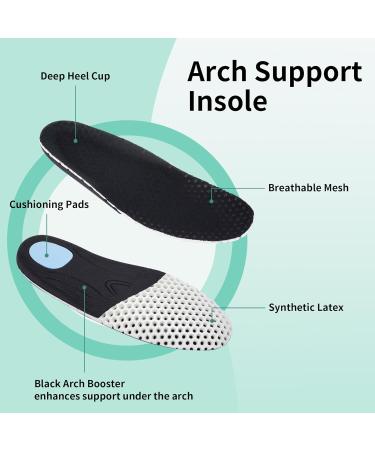 Buy QAUPPE Plantar Fasciitis Shoes for Men - Wide Diabetic Walking Sneakers with Arch Support & Cushioning for Swollen Feet | Sizes US7-13 - Free Shipping - Buy Online on GoSupps.com