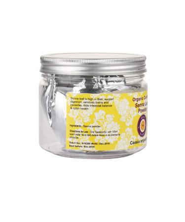 Deve Herbes Pure Senna Leaf Powder (Cassia angustifolia) Natural Therapeutic Grade for Skin - 200gm (7.05 oz)