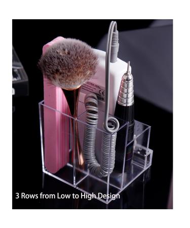 Nail Drill Bits Holder Storage Case - Transparent 10 Holes Organizer for Manicure Tools Display Box - Ideal for Nail Salon - (Nail Drill Machine & Bits Not Included) - Buy Online on GoSupps.com