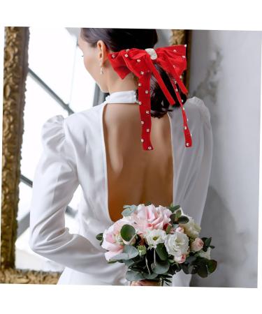 Beaupretty Fabric bow hairpin hair barrette large hair bows satin hair bows girls bow hair clips silk hair bows hair bows for women girl hair bows big hairpin fabric woman Autumn And Big - Buy Online on GoSupps.com