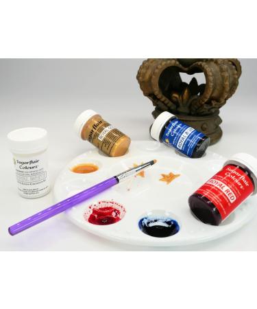 Sugarflair Limited Edition Coronation Colours Set of 4 - Royal Red Royal White and Royal Blue Highly Concentrated Food Colouring and Gold Edible Paint. - Buy Online on GoSupps.com