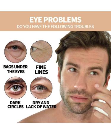 Men's Eye Cream & Serum Set | Hydrating Vitality Roller for Dark Circles | 2pcs - Buy Online on GoSupps.com