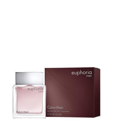 Calvin Klein Euphoria Eau de Toilette Chypre Men's Cologne With Notes of Ginger Black Basil Patchouli & Amber Long Lasting Fragrance 1.7 Fl Oz (Pack of 1) - Buy Online on GoSupps.com