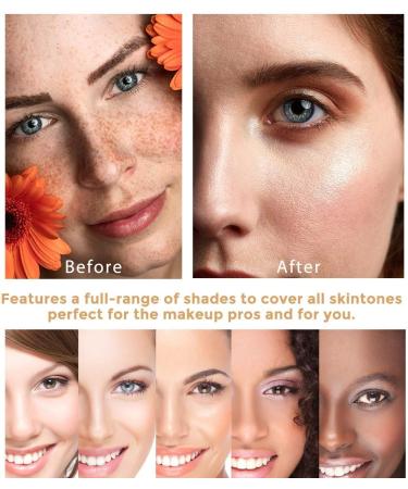 TLM Concealer Cover Cream - Flawless Colour Changing Foundation Makeup for Warm Skin Tone (3 Pcs) - Buy Online on GoSupps.com