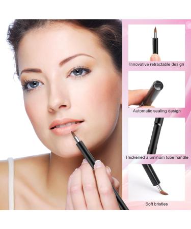 Arqumi 2 Pack Lip Applicator Set - Dual-ended & Retractable Brushes for Lip Gloss Lip Mask Eyeshadow | Perfect Makeup Tools - Buy Online on GoSupps.com