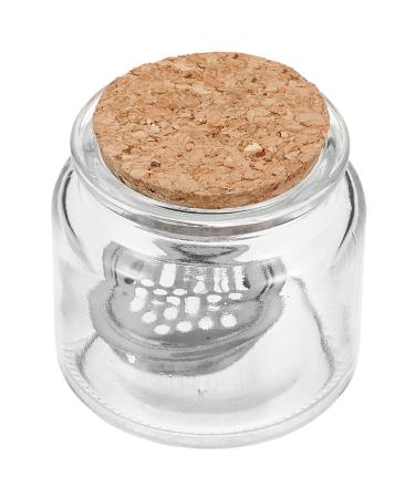 FOMIYES Nail Art Dappen Dish with Wooden Lid Acrylic Liquid Powder Dappen Monomer Dish Glass Crystal Cup Acrylic Powder Holder Acrylic Glass Jar for Nail Manicure Care Tools