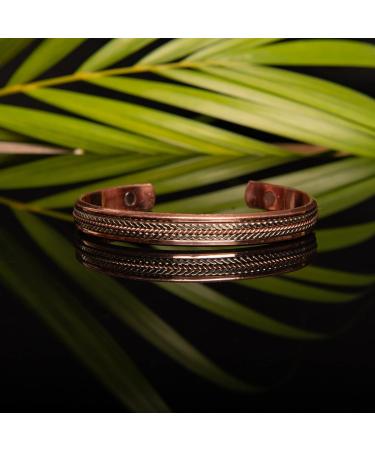 Wonder Care Copper Bracelet for Men & Women | Magnetic Copper Kada with Velvet Tui & Gift Box - Ideal Gift for All Occasions - Buy Online on GoSupps.com
