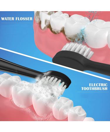 5 Count Compact Replacement Brush Heads with Covers for Flossing Toothbrush - Black | Pack of 1 - Buy Online on GoSupps.com