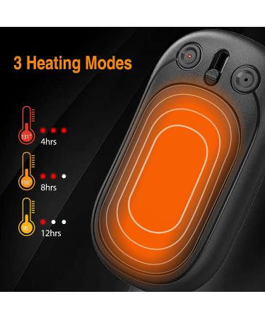 BESKAR Rechargeable Hand Warmer 2 Pack - USB Electric Pocket Heater & Powerbank for Outdoor, Golf, Raynauds - Double-Sided Heating, Quick Charge - Black - Buy Online on GoSupps.com