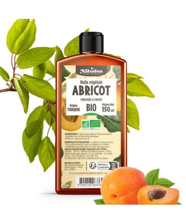 Plan te au Naturel Organic Apricot Kernel Oil 150 ml - AB - Natureen | Plan te au Naturel - Pure Natural and Cold Pressed - Food Grade