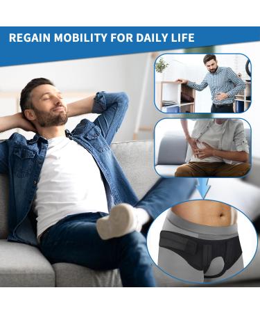 Inguinal Hernia Belt for Men & Women | Tailor-Made Comfort Truss (28-43 inches) - Best Support & Relief - Buy Online on GoSupps.com