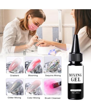 Clear Gel Polish | Multifunctional Mixing Gel Long-Lasting 30ml Unisex for Women Parties Salon Cosplay Home Wedding - Buy Online on GoSupps.com