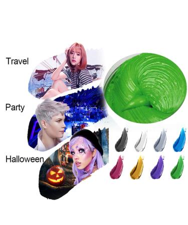 Hair Color Wax - Natural Matte Green Hairstyle for Party Cosplay & Halloween | International Shipping - Buy Online on GoSupps.com