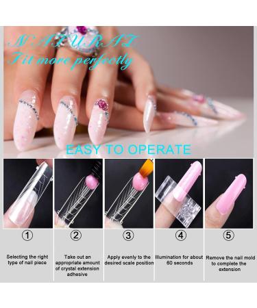 VNJAOI 130 Poly Breathe Gel - Dual Nail Shapes & Scale Designer Coffin Nails for Salon & DIY Gel Manicure Art - Buy Online on GoSupps.com