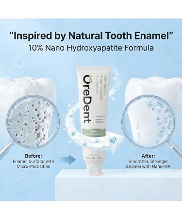 Fluoride Free 10% Nano Hydroxyapatite Whitening + Enamel Health Toothpaste Remineralizing Sensitivity Relief Fresh Breath SLS Free Natural Lemon Mint 4.2 oz Whitening Lemon Mint 4.2 Ounce (Pack of 1) - Buy Online on GoSupps.com