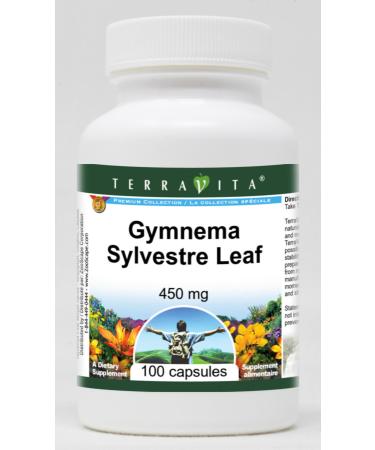 Gymnema Sylvestre Leaf - 450 mg (100 Capsules ZIN: 511805)