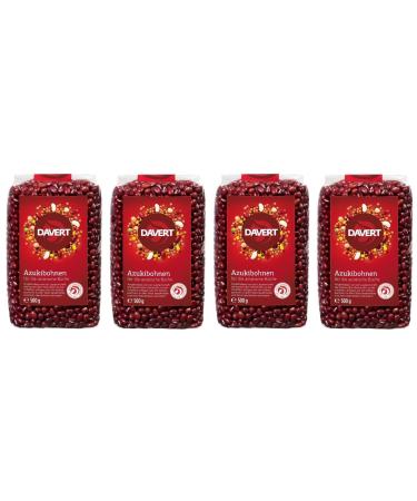 Davert Azuki beans organic for Asian cuisine 4 x 500g