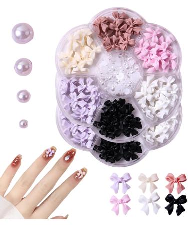 Nail Jewels For Nail Art Bow Nail Charms 2Pack Colorful Bow Charms for Nail 3D Bow-Knot Nail Art Charms Nail Decorations Set for DIY Jewel Stones Nail Art Rhinestones Style1 Style 1 - Buy Online on GoSupps.com