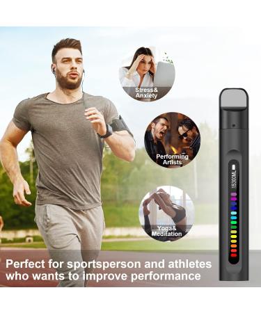 Compact Guided Breathing Exercise Device with Real-time Display - Improve Fitness & Sleep for Athletes & Everyday Use - Buy Online on GoSupps.com