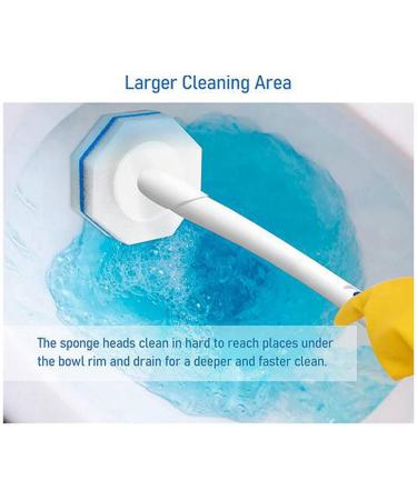 UrbanFlyingFox 100PCS Upgraded Toilet Brush Wand Disposable Toilet Cleaning Wand Head Compatible Wand Refills - Buy Online on GoSupps.com