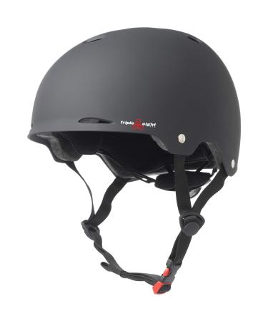 Triple Eight Skate-and-Skateboarding-Helmets Gotham Black Rubber Large/X-Large