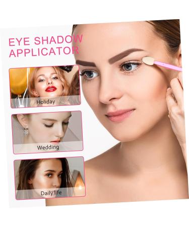 Gogogmee 100pcs Double Ended Eyeshadow Brush Cosmetic Applicators Makeup Brush Sponge Brush Make up Plastic - Buy Online on GoSupps.com