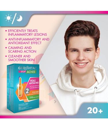 Anti-Acne Face Serum with Salicylic Acid and Niacinamide Intensive Treatment for Pimples Ideal for Oily Skin Gerovital Stop Acne - Buy Online on GoSupps.com