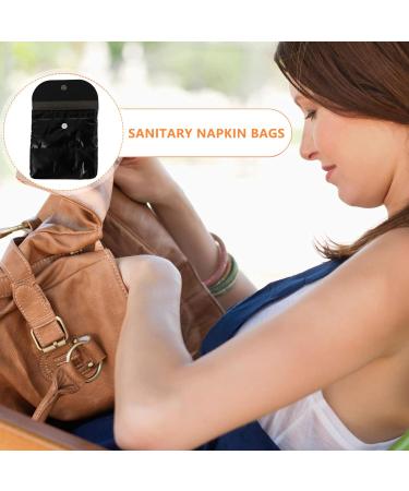 VALICLUD Travel Toiletry Bag Sanitary Napkin Holder & Organizer - Portable Pad Pouch, Earphone & Coin Purse - Black Tote Insert - Buy Online on GoSupps.com
