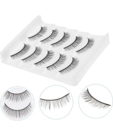 FRCOLOR 5 Pairs Short False Eyelashes Manga False Eyelashes Magnetic Makeup False Lashes 3d Penne Manual 1 count (Pack of 1) Black 3 - Buy Online on GoSupps.com