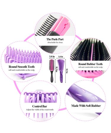 13Pcs Kids Detangling Brush Set for Curly Hair, Afro America/African Hair 3a-4c, with Barber Cape & Braid Rings - Buy Online on GoSupps.com