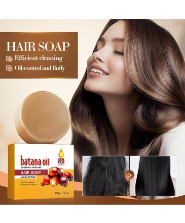 Beslibate 2 x 100g Bar Shampoo Batana Oil Soap Shampoo with Batana Oil to Improve Scalp Health Anti Hair Loss and Repair Damaged Hair soap-8 - Buy Online on GoSupps.com