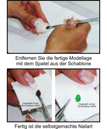 3D Stencil Leaves for UV Gel & Acrylic DIY Nail Art Design Tools for Stunning Manicures - Buy Online on GoSupps.com