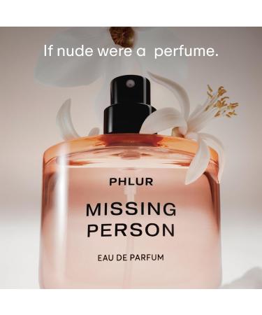 PHLUR Missing Person Eau de Parfum - Full Size Perfume for Women & Men Fragrance - Floral Skin Musk Perfume with Bergamot Musk Orange & Sandalwood (50mL) 1.7 Fl Oz (Pack of 1) - Buy Online on GoSupps.com
