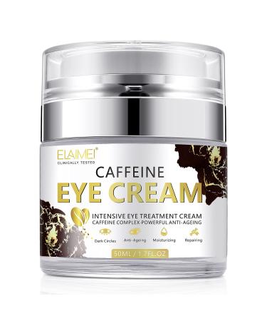 Caffeine Eye Cream, Anti Wrinkle Eye Cream and Puffiness-with Collagen, Puffiness, Wrinkles,Crows Feet Eye Lift Treatment For Men & Women
