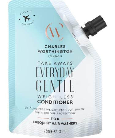 Charles Worthington Everyday Gentle Weightless Conditioner to take away travel sizes nutrients and shooters salon conditioners for everyday use 75 ml Everyday Gentle Conditioner