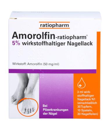 Amorolfin-ratiopharm nail polish for nail fungus 3 ml nail polish containing active ingredients