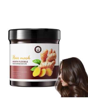 Hair mask 500 ml ginger hair mask repairs dry frizzy split ends moisturizing and smoothing hair treatment hair mask